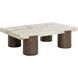 Ardi 59.75 X 38 inch Cream / Brown Coffee Table